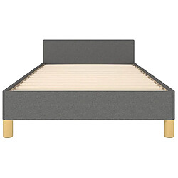 Acheter vidaXL Cadre de lit sans matelas gris foncé 90x190 cm tissu