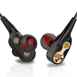 Wewoo Casque Bluetooth Sport Écouteurs intra-auriculaires de musique de QKZ CK8 HiFi noir