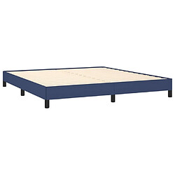 Acheter Maison Chic Lit adulte - Lit simple Cadre de lit,Structure du lit Contemporain Bleu 160x200 cm Tissu -MN84153