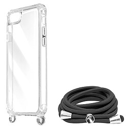 Avizar Coque Lanière pour iPhone SE 2022, 2020, 8 et 7 Bumper Série Corda Transparent