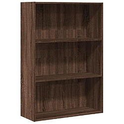 vidaXL Bibliothèque chêne marron 80x30x114 cm bois d'ingénierie