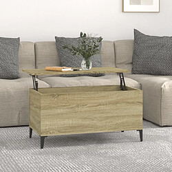 Maison Chic Tabls basse,Table Console pour salon Chêne sonoma 90x44,5x45 cm Bois d'ingénierie -MN48467