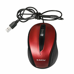 Avis iKAKU KSC-356 Souris d'ordinateur optique 3 boutons 1500 DPI USB Rouge