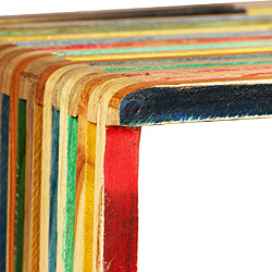 Acheter Helloshop26 Étagère armoire meuble design jeu d'étagère murale 3 pcs teck massif recyclé multicolore 2702226/2