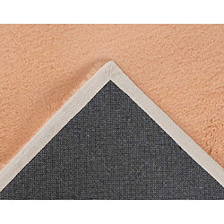 Avis Lisa Design Joy - tapis rectangulaire - fausse fourrure - corail