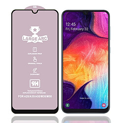 Wewoo Film de verre trempé Pour Galaxy A50 9H HD grand arc haute teneur en alumine plein écran