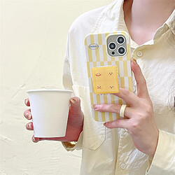 GUPBOO Étui pour iPhone12 Niche Square Expression Silicone Phone Case Japon et Corée