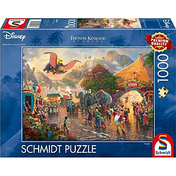 Schmidt Spiele Thomas Kinkade, Disney, Dumbo, Puzzles de 1000 pièces, 59939, Coloré pas cher