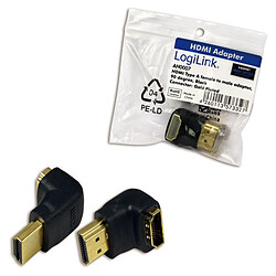 Adaptateur HDMI femelle vers mâle à 90° - Logilink 