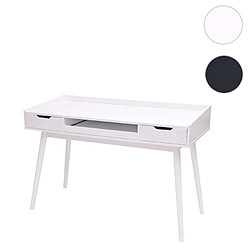 Mendler Bureau HWC-A70b, table pour ordinateur, MDF 120x55cm ~ blanc