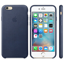 Apple Coque Leather pour iPhone 6 / 6s - Midnight Blue