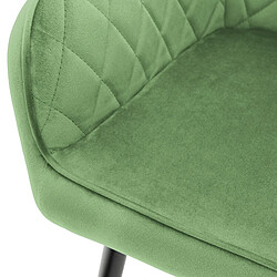 Acheter ML-Design Lot de 4x chaises de salle à manger rembourrée en velours fauteuils salon vert