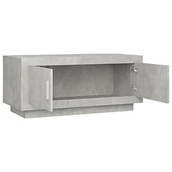 Maison Chic Table basse,Table Console Table d'appoint, Table pour salon Gris béton 102x50x45 cm Bois d'ingénierie -MN63786 pas cher