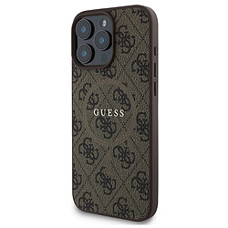 Guess Maroquinerie Guess Coque iPhone 16 Pro MagSafe - Marron