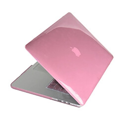 Wewoo Housse Étui rose pour MacBook Pro Retina 15.4 pouces 4 en 1 cristal dur coque de protection en plastique avec protecteur d'écran et clavier de bouchons anti-poussière