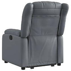 Acheter vidaXL Fauteuil inclinable électrique gris similicuir