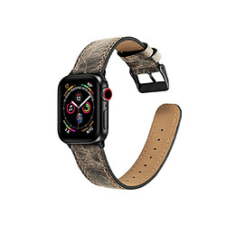 B01 Crackle Cuir Sport Sangle de rechange Bracelet de rechange Apple Watch Band 40mm 38mm Femmes Hommes pour Iwatch 1-7 Génération SE