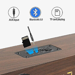 Acheter Universal Barbaire Sound Barbar en bois portable Bluetooth Théâtre sans fil Bassfm | Conférenciers portables (marron)