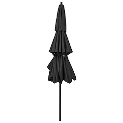 Acheter Maison Chic Parasol Jardin | Parasol à 3 niveaux avec mat en aluminium Anthracite 3 m - GKD92092