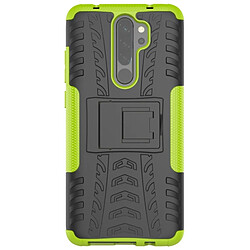 Wewoo Coque Pour Xiaomi Redmi Note 8 Pro Texture de pneu TPU antichoc + PC Housse de protection avec support vert