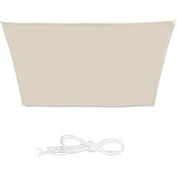 Helloshop26 Voile d'ombrage trapèze 3 x 5,5 x 4 m beige 13_0002934_2