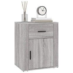 Acheter Maison Chic Table de chevet,Table de nuit,Table d'appoint pour salon Sonoma gris 50x36x60 cm Bois d'ingénierie -MN94953