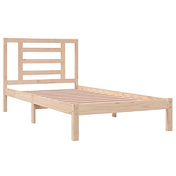 Avis vidaXL Cadre de lit sans matelas 90x190 cm bois de pin massif