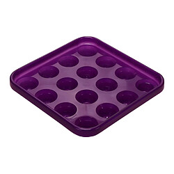 Un billard en plastique durable ou un plateau de billard contient 16 boules violettes