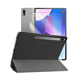 Visiodirect Etui en simili cuir + verre trempé pour Lenovo Tab P12 Pro 12.6" - Noir