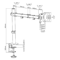 Acheter Kimex Support bureau 1 écran PC 13"- 32"