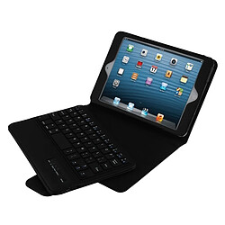 Wewoo Clavier QWERTY noir pour iPad mini 4 / mini 3 / mini 2 / mini Bluetooth détachable et étui en cuir avec support pas cher