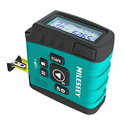 Justgreenbox Mesureur de distance de puissance de ruban de mesure laser numérique 3-en-1 Mesureur de 131 pieds, 40m / 131ft