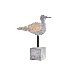 Figurine Décorative DKD Home Decor Naturel Gris Résine méditerranéen Mouette (23 x 9 x 26,7 cm)