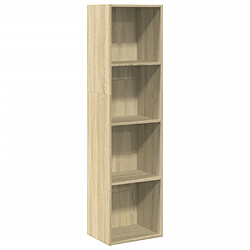 vidaXL Bibliothèque chêne sonoma 40x30x152 cm bois d'ingénierie