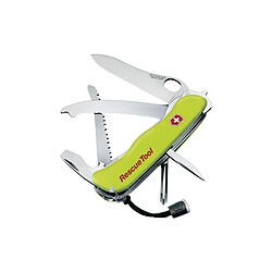 VICTORINOX - 0.8623.MWN - VICTORINOX RESCUE TOOL ONE HAND FLUO A DENTS