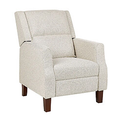 Beliani Fauteuil EGERSUND Tissu Beige clair