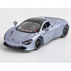 Universal Moule en alliage 1/32 de haute émulation coulée McLaren 720S super modèle circulaire voiture jouet son et lumière avec le dos de la boîte jouet cadeau(Gris)