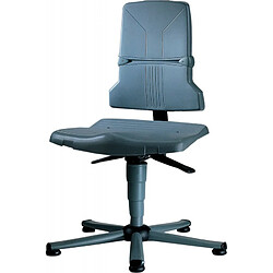 BIMOS Chaise de travail ESD Sintec 1 sur patins gris - Dossier a contact permanent avec inclinaison d'assise - 9810-1000