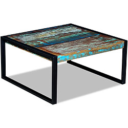 Acheter vidaXL Table basse Bois de récupération massif 80x80x40 cm