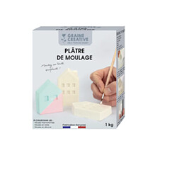 Graines Creatives Plâtre de moulage 1 kilog