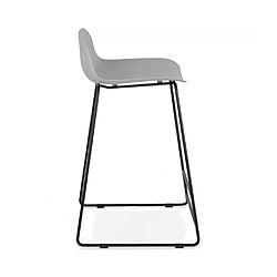 Avis Kokoon Design Tabouret de bar design SLADE MINI GREY 49x53x85 cm