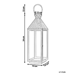 Avis Beliani Lanterne BALI Métal 54 cm Noir