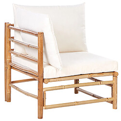 Acheter Beliani Chaise de jardin CERRETO Bois Blanc cassé