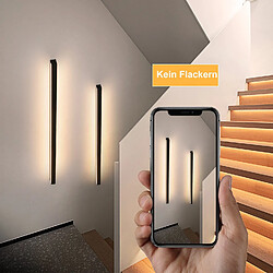 Avis ZMH LED Wall Light Indoor Black 100CM Modern 15W Hallway Light Upper and Lower