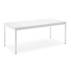 Acheter Inside 75 Table extensible 6 couverts SNAP 160 cm pieds métal plateau mélaminé blanc