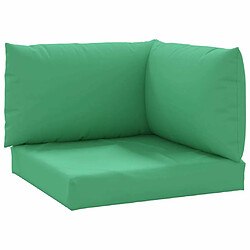 Maison Chic Lot de 3 Coussins Confort,Coussins de palette vert tissu oxford -GKD35601