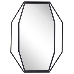 Beliani Miroir NIRE 80 cm Gris graphite