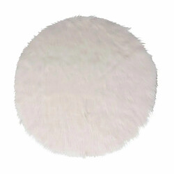 Tapis Pour Sapin Fourrure Polaire 90cm Blanc