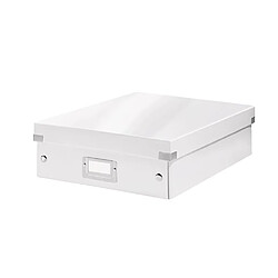 Boîte de rangement carton Leitz Click&Store Wow avec séparateurs H 10,5 x L 27,8 x P 36,8 cm blanche