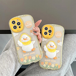 Avis GUPBOO Étui pour iPhone13 Silicone mignon de cas de téléphone portable de dessin animé de canard en trois dimensions